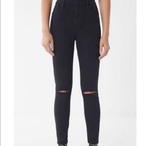BDG twig ripped high rise skinny jeans